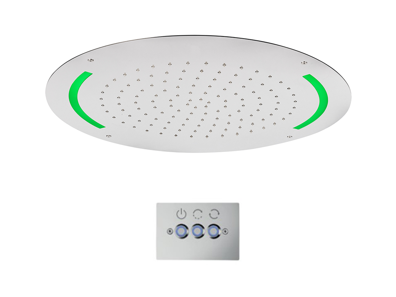 HUBERØ 550 mm Chromotherapy Ceiling showerhead ZEN_ZS1C0035