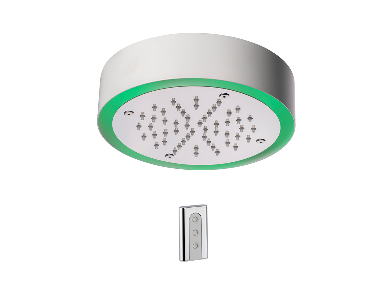 HUBERØ 200 mm Chromotherapy Ceiling showerhead ZEN_ZS1C0230