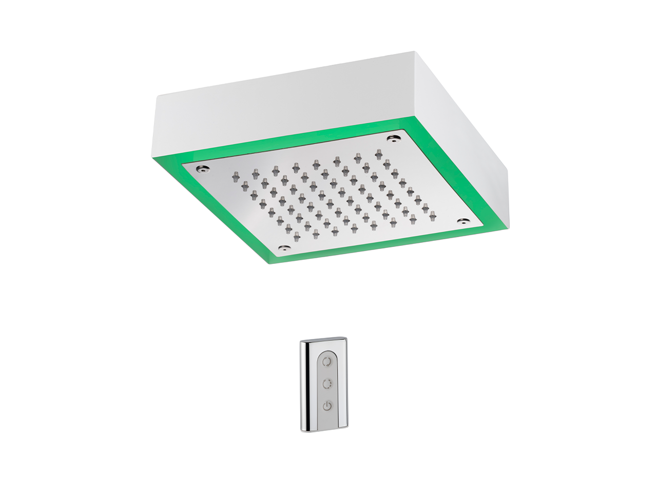 HUBER200x200 mm Chromotherapy Ceiling showerhead ZEN_ZS1C0240