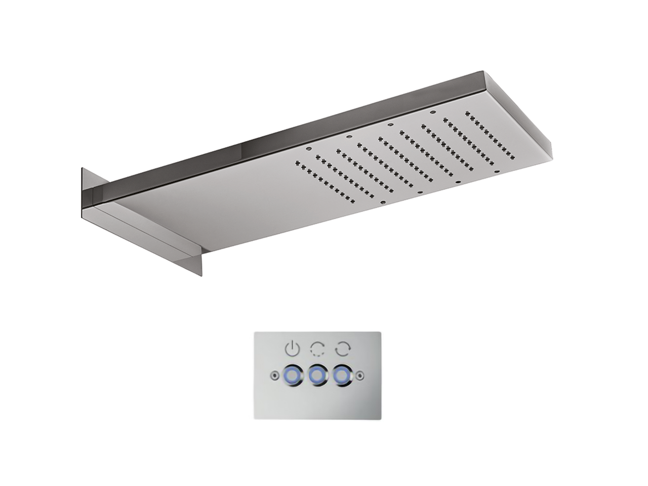 HUBERRectangular wall-mounted showerhead ZEN_ZS1C0395